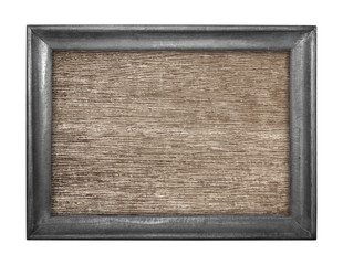 Wooden picture isolated on white