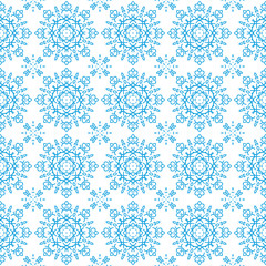 Beautiful detailed lace pattern with snowflakes