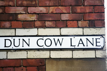 Dun Cow Street Legend of Durham Ciry