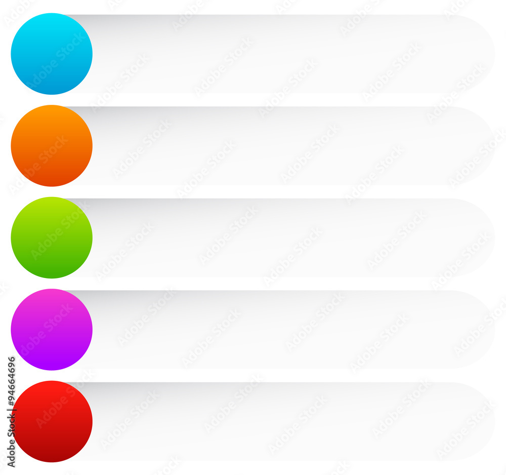 Poster colored rounded button, banner backgrounds. vector graphics.