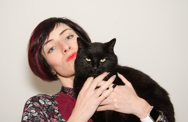 Ragazza con gatto nero © Buffy1982