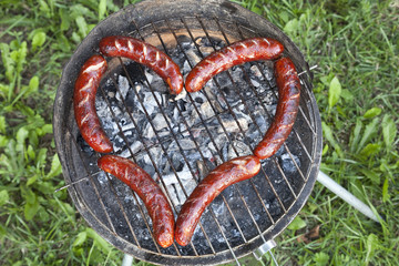 heart with sausage