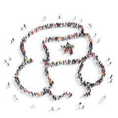 group  people   hat earflaps