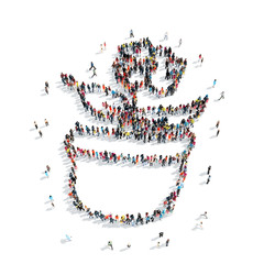  people  shape  flower cartoon