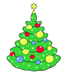 Beautiful Christmas tree