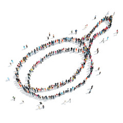 group  people  shape  frying pan