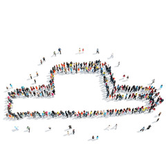 group  people  pedestal