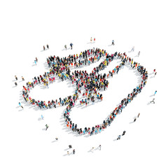 group  people  children's shoes