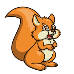 Fototapeta premium Cute smiling squirrel 2