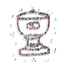 group people  form cup 