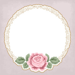 Retro background with roses