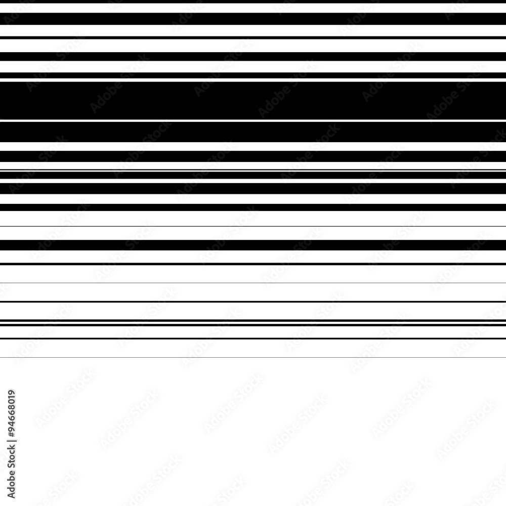 Leinwandbilder straight lines with random thickness. (horizontally repeatable)