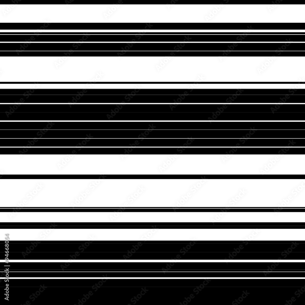Fototapete Straight lines with random thickness. (Horizontally repeatable)
