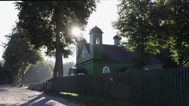Wooden tatar-mosque from the 18th century in Kruszyniany, Poland