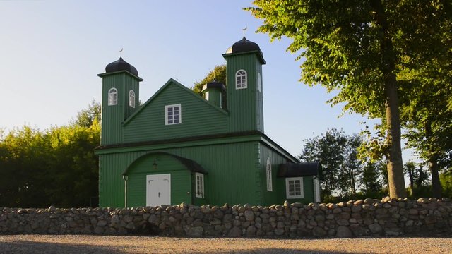 Wooden tatar-mosque from the 18th century in Kruszyniany, Poland