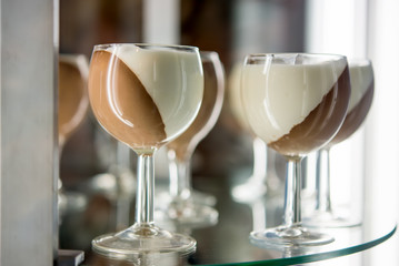 dessert at the cafe on display