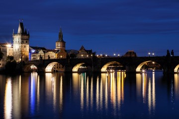 Charles Bridge in Prague, Czech Republic