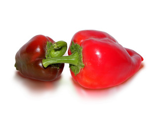 sweet pepper/photography with scene sweet pepper on white background
