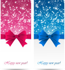 Christmas and New Year greeting card. Vector illustration. background