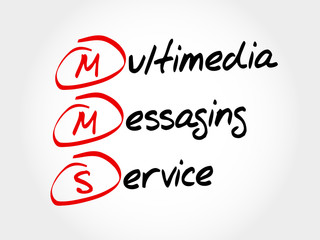 MMS - Multimedia Messaging Service, acronym business concept
