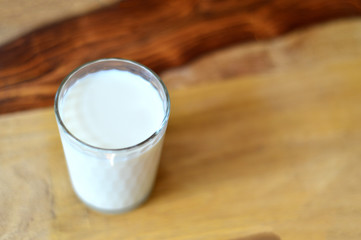 Milk in a Glass.