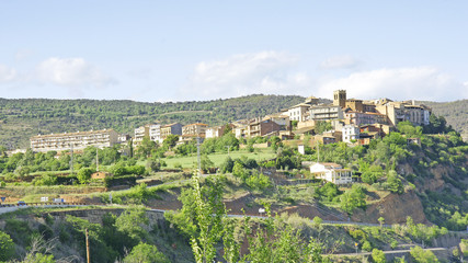Fototapeta na wymiar Vista de Talarn en Lleida, Catalunya, España