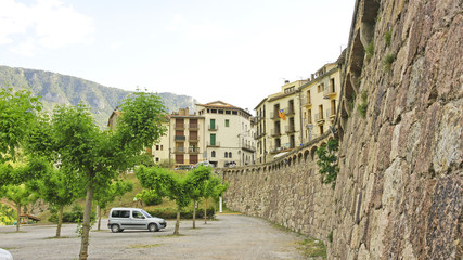 Fototapeta premium Vista de Gerri de la Sal, Lleida, Catalunya, España
