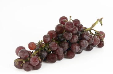 Red grape/Red grape on white background.