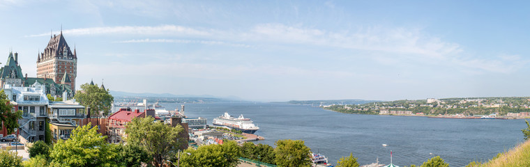 Naklejka premium Panoramiczny widok Québec z Quebec Fortress Quebec City Québec Kanada