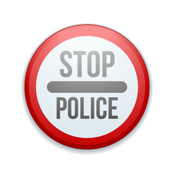 Stop Police sign