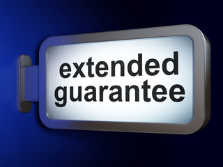 Fototapeta premium Insurance concept: Extended Guarantee on billboard background