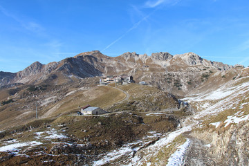 Fototapeta na wymiar Nebelhorn, Gipfelstation