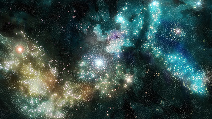 Naklejka na ściany i meble deep space nebula