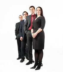 Four business people