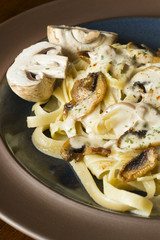 Mushroom Fetuccine Alfredo