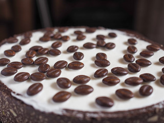 Chocolate and coffee cake