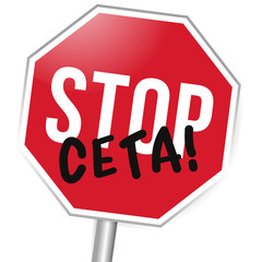 Stopschild, Stop CETA!