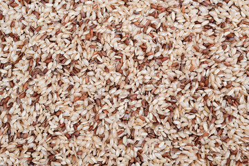 Raw wholegrain rice background