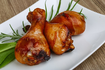 Roasted chicken legs