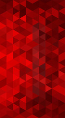 red triangle background