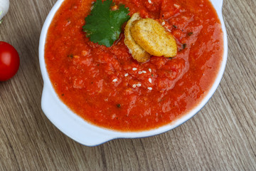 Spanish traditional soup - Gazpacho