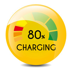 Low battery charging icon design