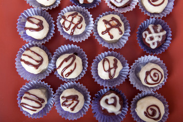 White Chocolate Candy Rolls