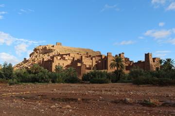 View of Ait Ben Haddou Kasbah. Ourzazate. Morocco