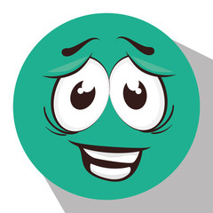 Funny emoticon cartoon design