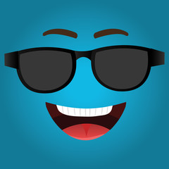 Funny emoticon cartoon design