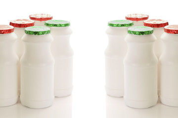 Bottle milk container/Plastic bottle milk container on white background.