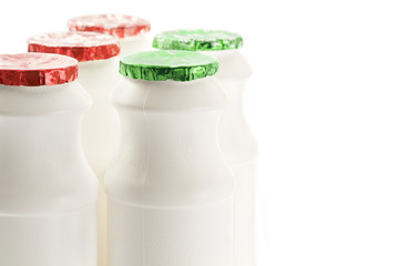 Bottle milk container/Plastic bottle milk container on white background.