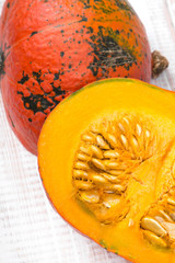 closeup of a pumpkin 
