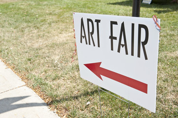 Art Fair sign